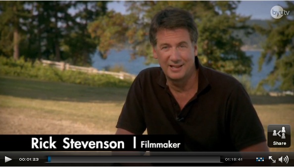 Rick Stevenson filmmaker screenshot BYU TV