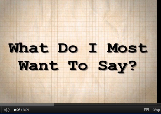 "What Do I Most Want to Say? William Kenower Author Magazine YouTube Screenshot